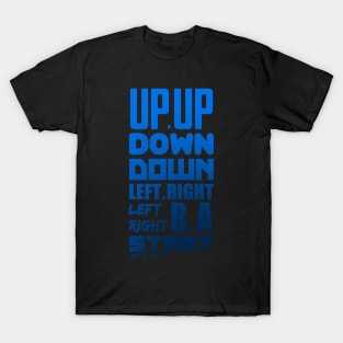 Konami Code Blue T-Shirt